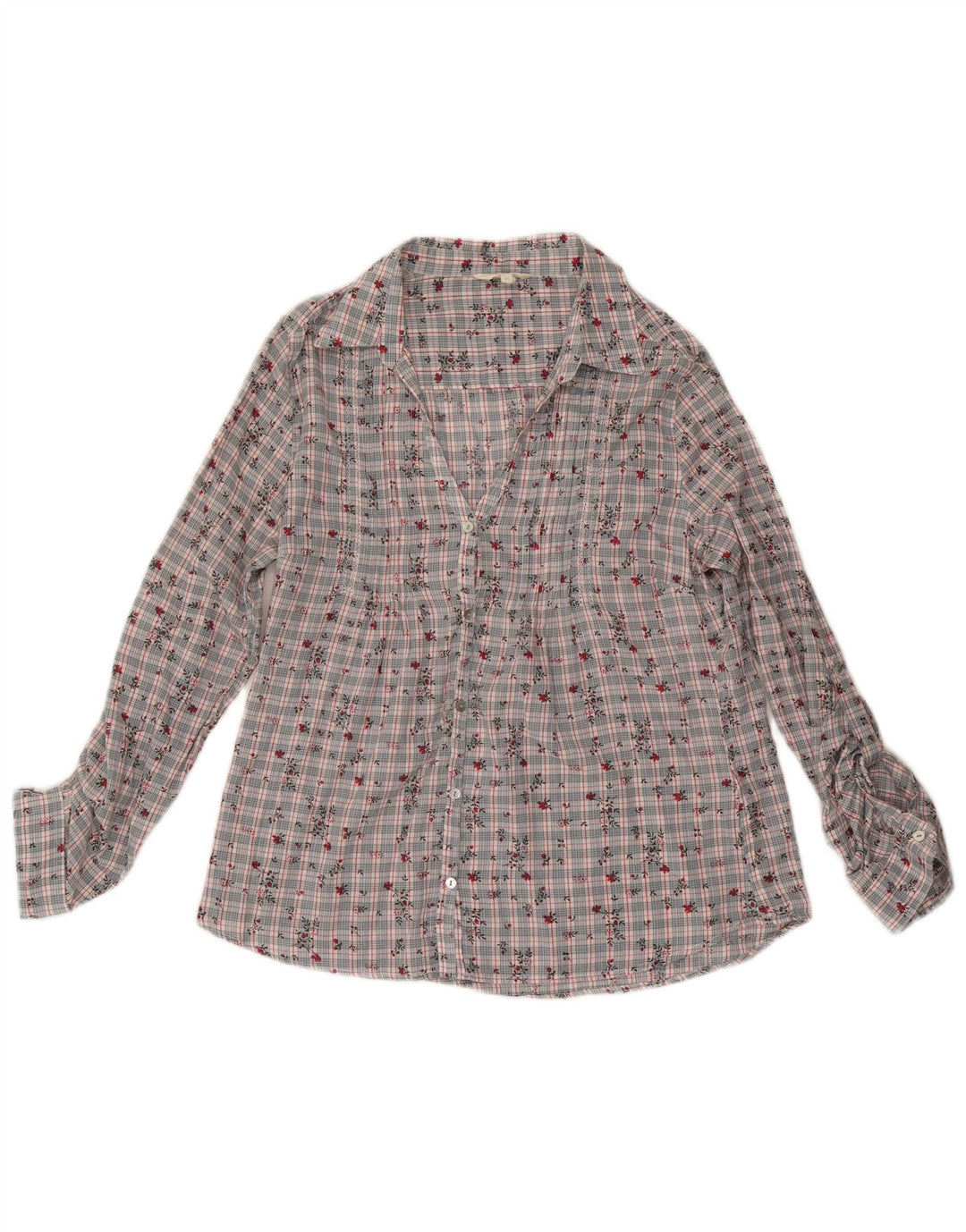 Camicetta da donna White Stuff UK 14 Cotone floreale grigio medio