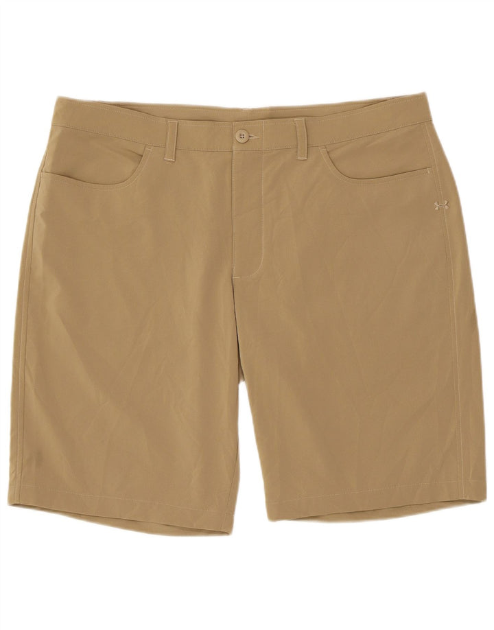 Pantaloncini casual aderenti da uomo Under Armour W38 XL Marrone