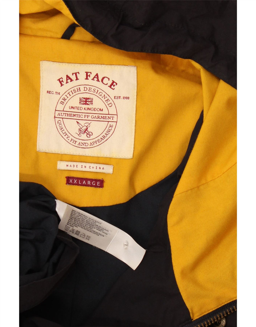 Giacca utilitaria con cappuccio da uomo Fat Face UK 44 2XL Poliestere blu navy
