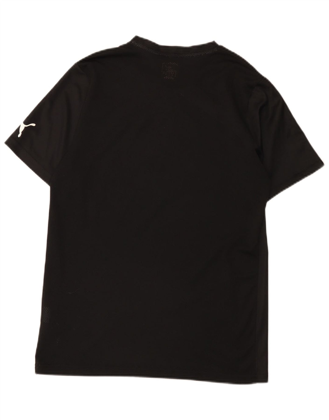 T-shirt da uomo Puma Top in poliestere color block medio nero
