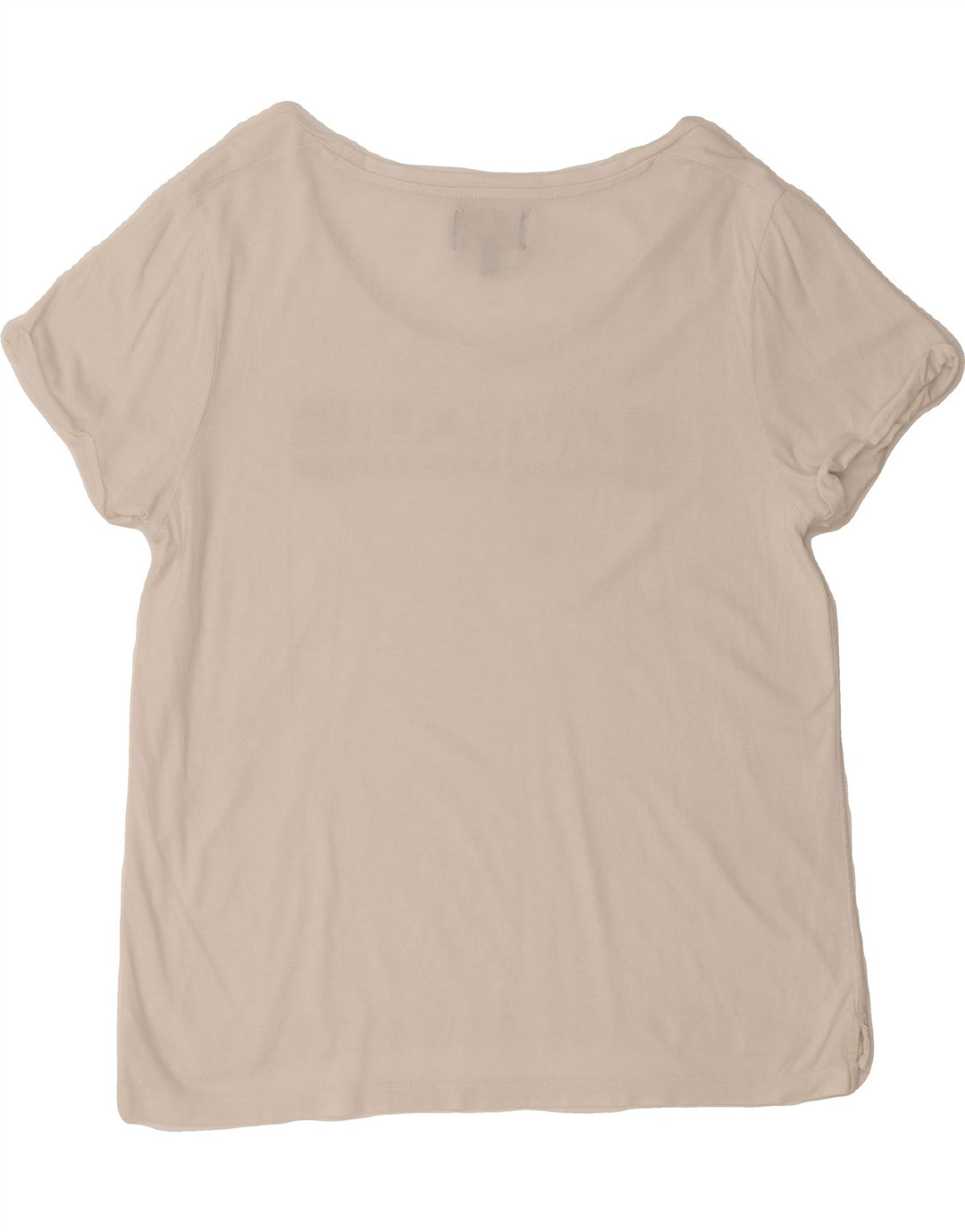 BARBOUR Womens Graphic T-Shirt Top UK 14 Large White Vintage Barbour and Second-Hand Barbour from Messina Hembry 