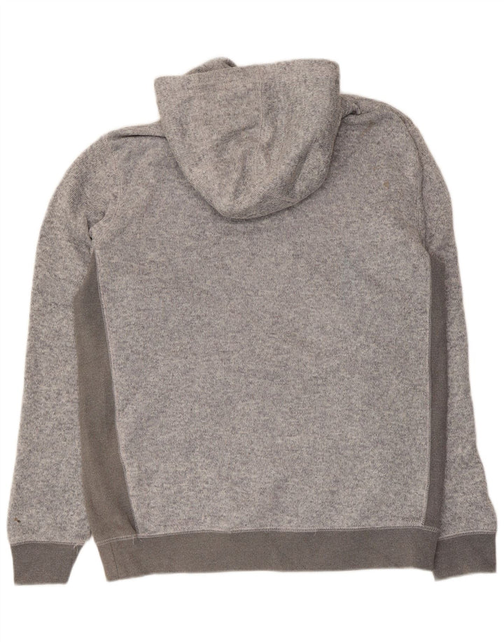 Felpa con cappuccio da uomo Quiksilver Large in poliestere color block grigio