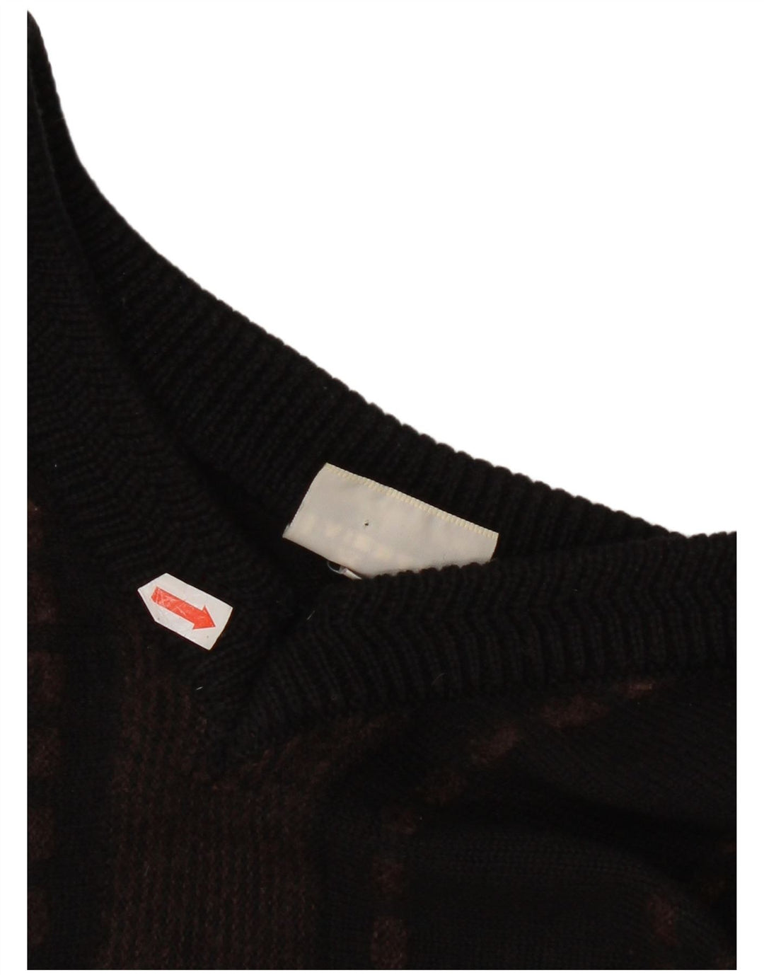 Maglione da uomo con scollo a V Fairbanks IT 54 XL in lana a righe nere