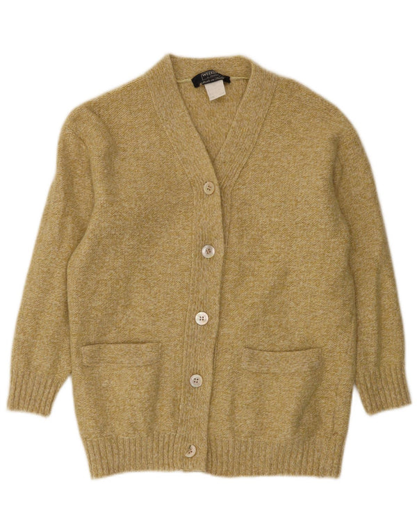 Max Mara Maglione cardigan da weekend da donna UK 10 piccolo giallo screziato