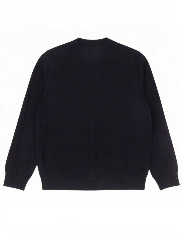 Maglione maglione girocollo da uomo Marks & Spencer XL cotone blu navy