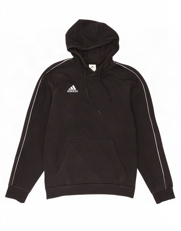 Felpa con cappuccio da uomo Adidas Medium in cotone nero