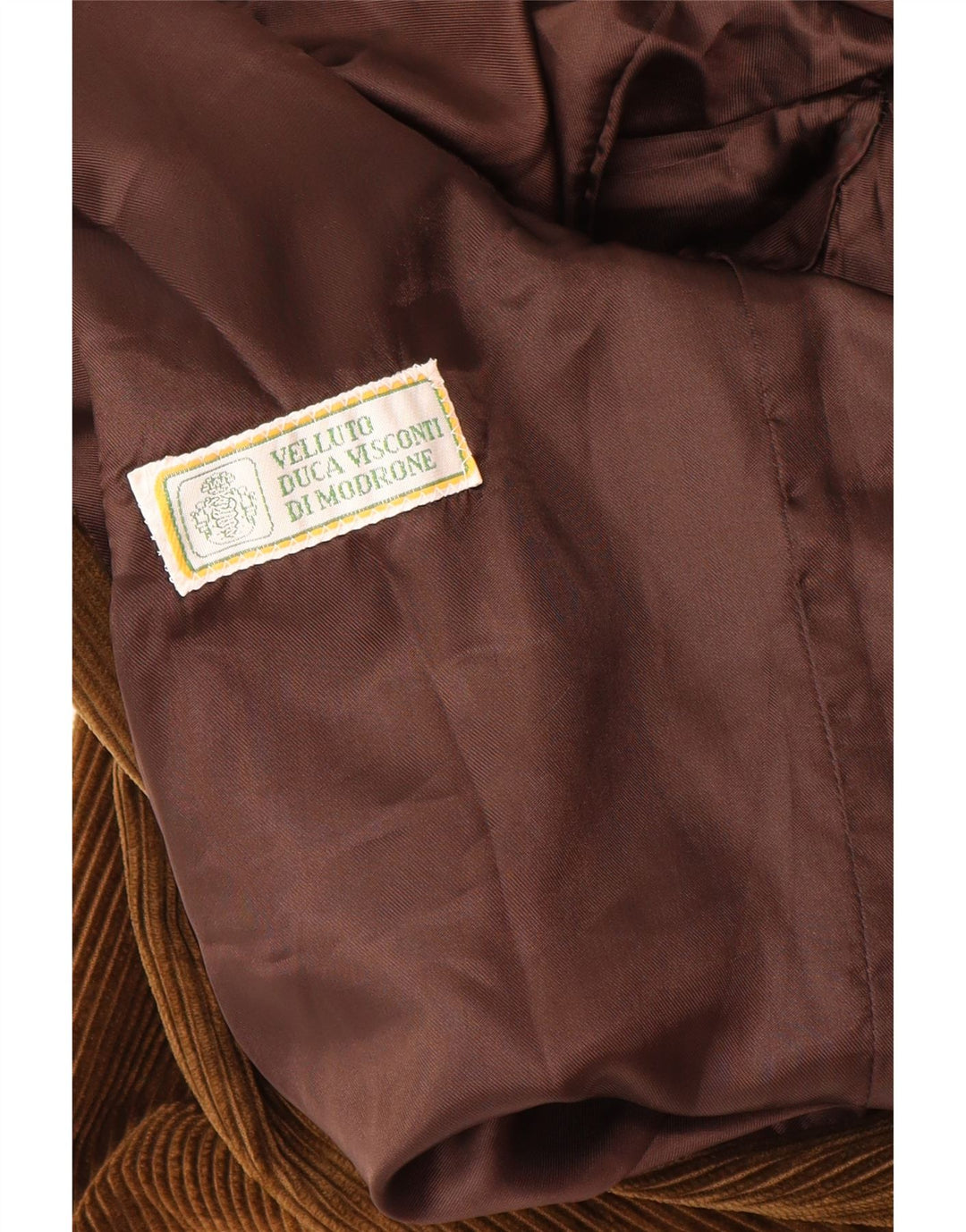 Velluto Duca Visconti Giacca da donna in velluto a coste a 2 bottoni IT 48 XL Cachi