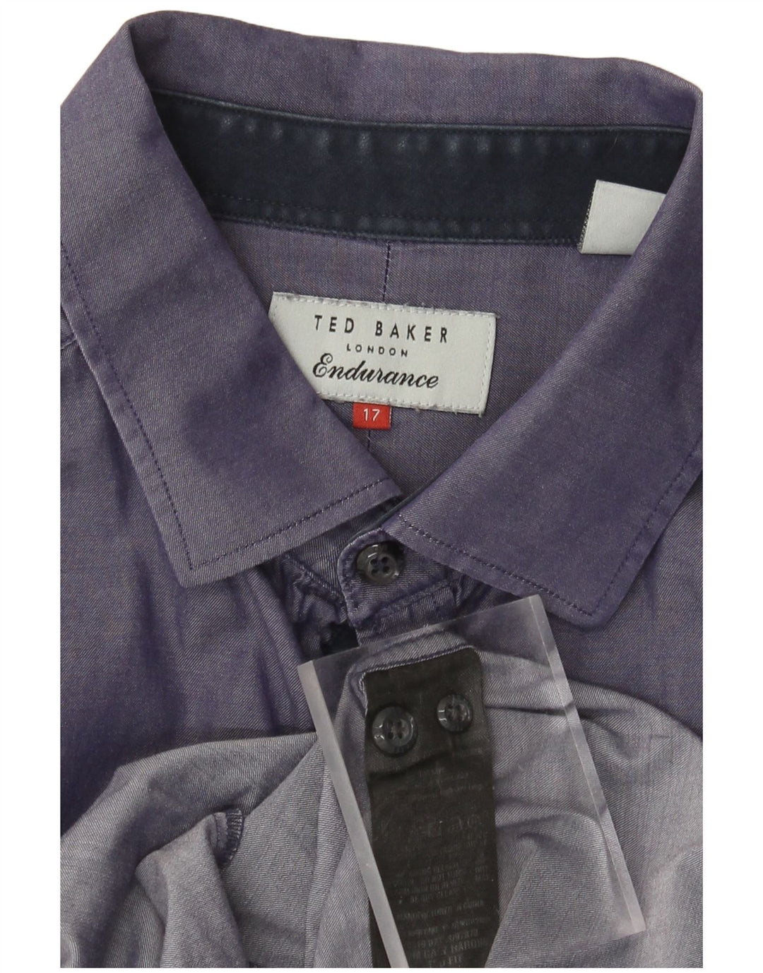 Camicia da uomo TED BAKER taglia 17 XL cotone viola