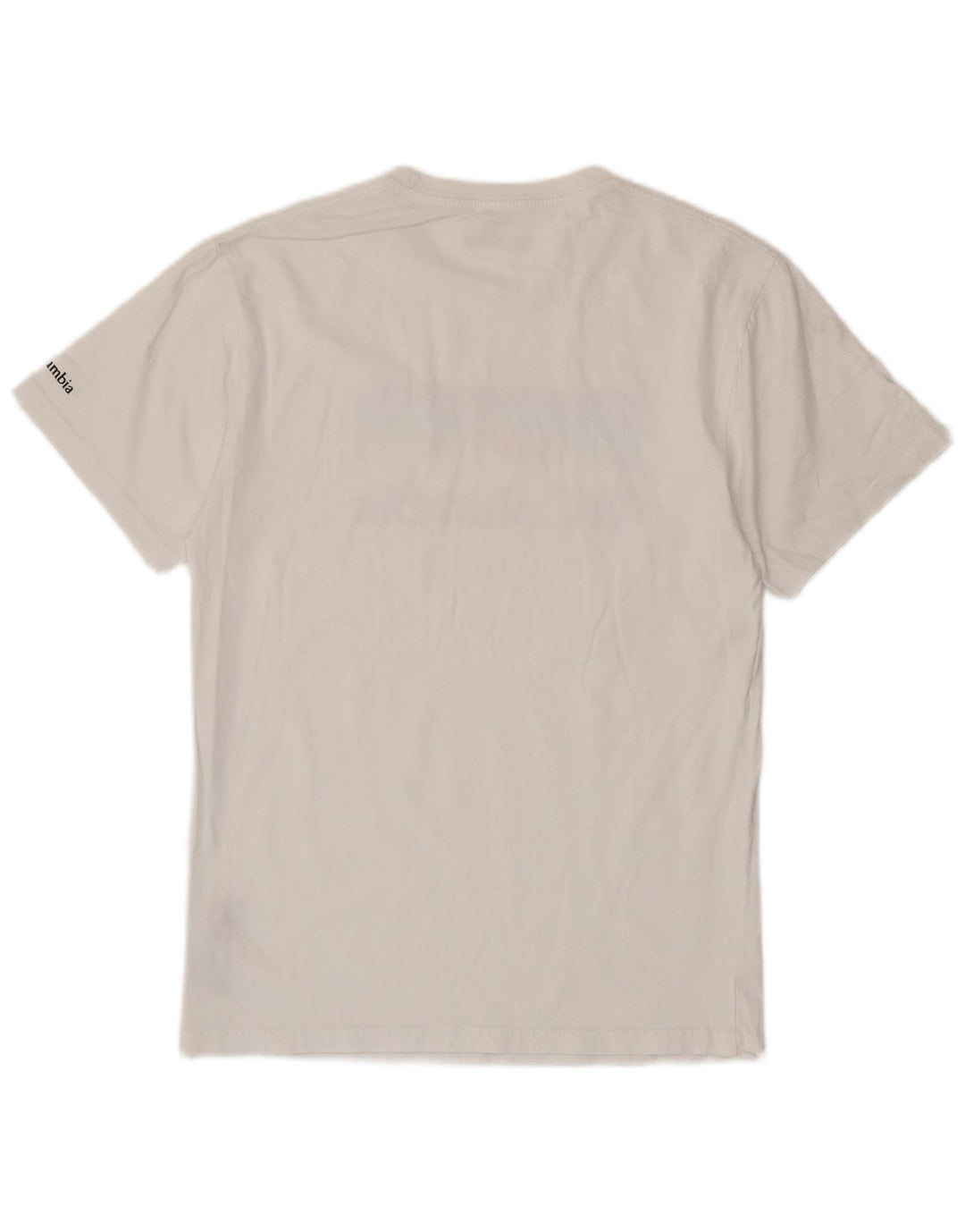 T-shirt grafica da uomo Columbia Top piccola in cotone bianco