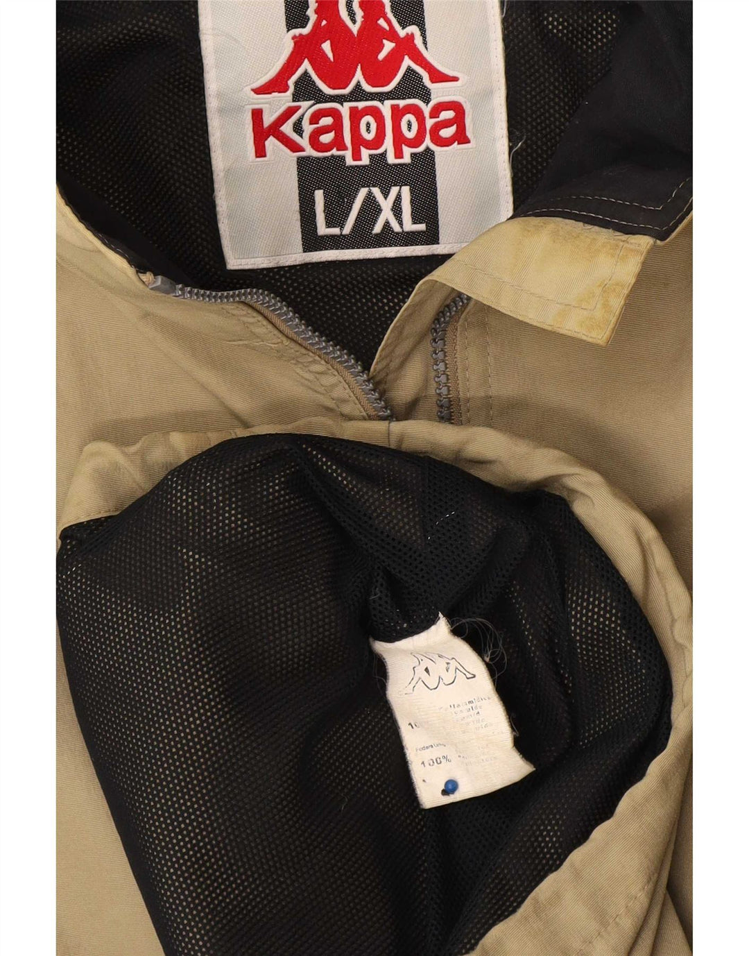 Giacca antipioggia da uomo Kappa UK 40 Large Khaki Poliammide