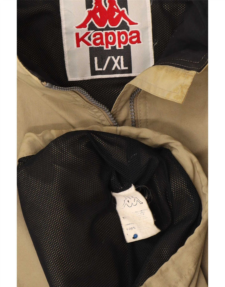 Giacca antipioggia da uomo Kappa UK 40 Large Khaki Poliammide
