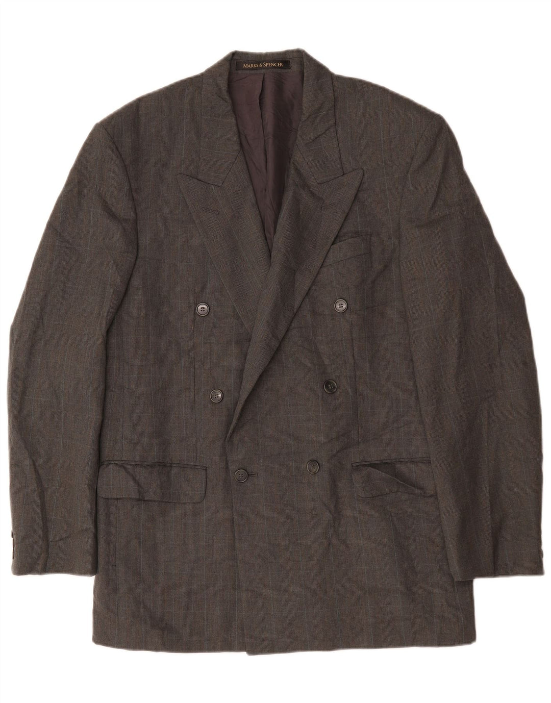 Giacca blazer doppiopetto da uomo Marks & Spencer UK 40 Grigio medio