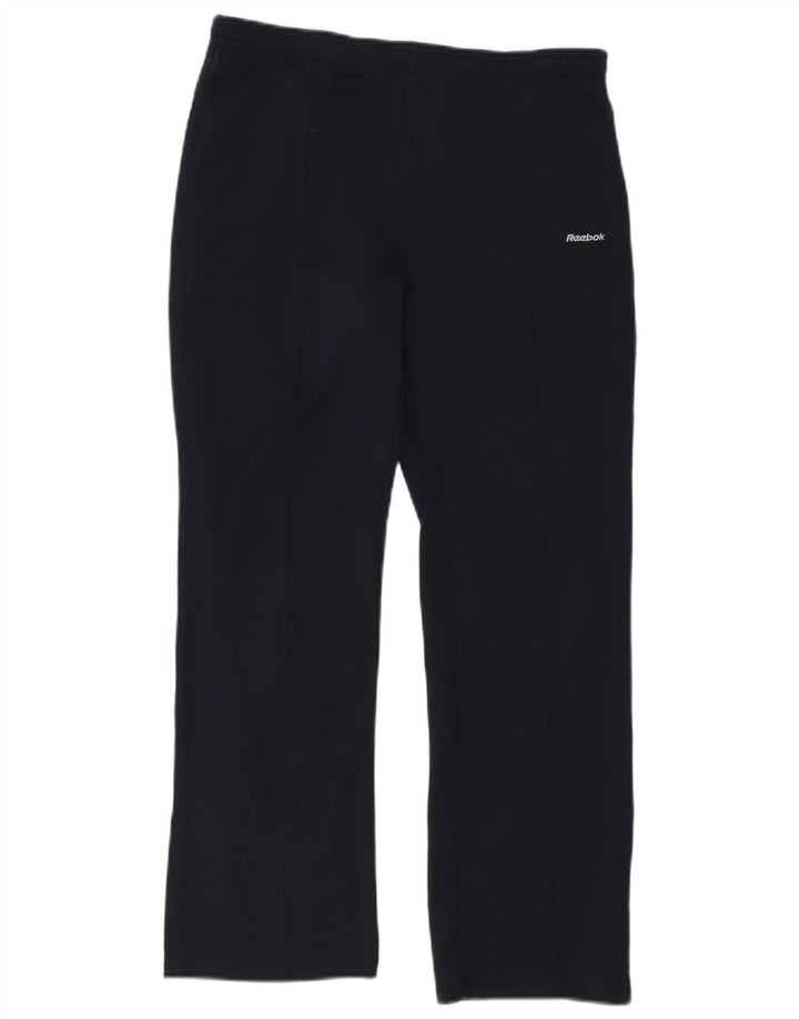Pantaloni da tuta da donna Reebok UK 8 Small Blu Navy Poliestere
