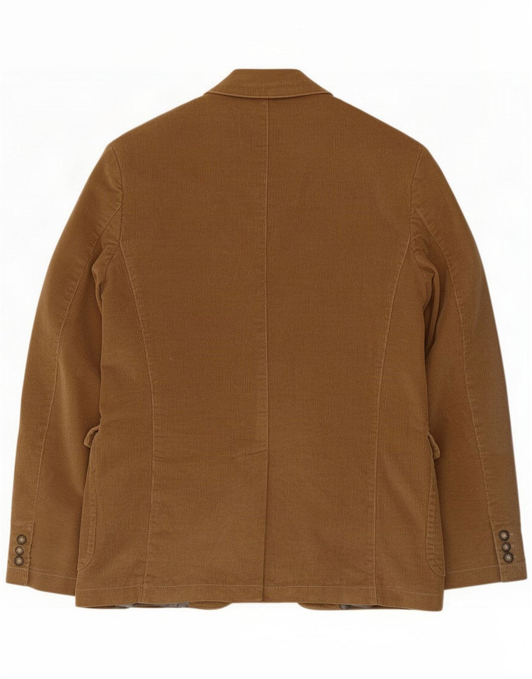 Giacca Blazer Uomo Trussardi in Velluto a Coste a 2 Bottoni IT 48 Cotone Beige Medio