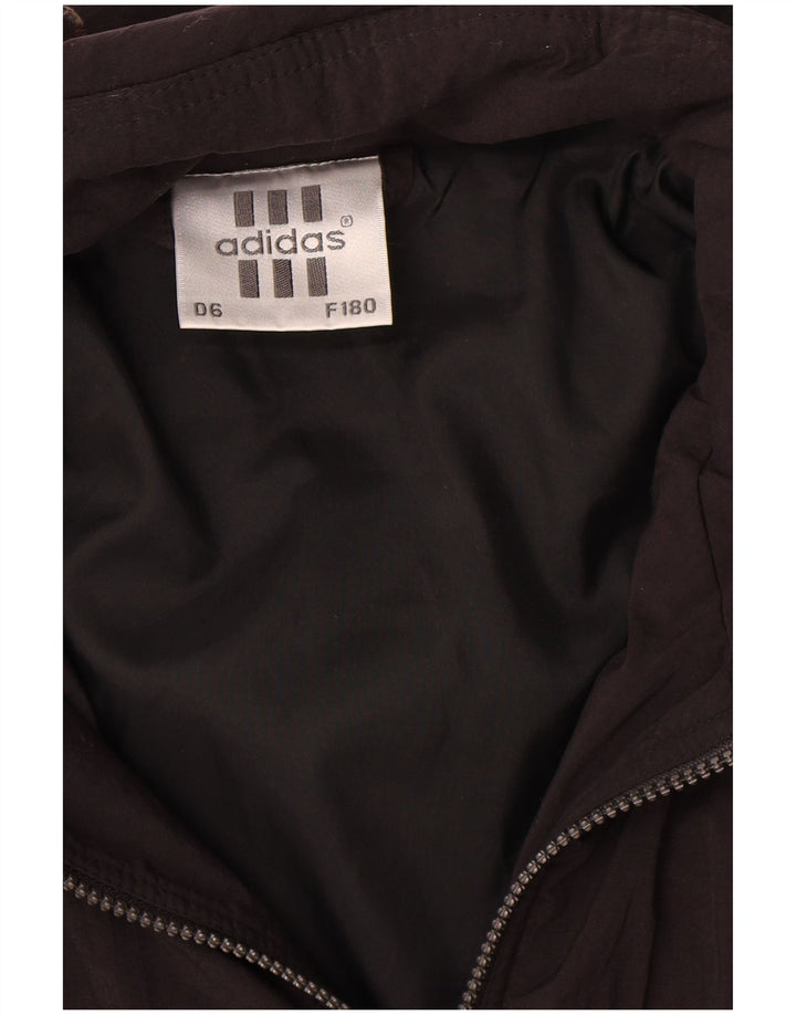 Giacca a vento grafica da uomo Adidas UK 40/42 Medium Black Colourblock