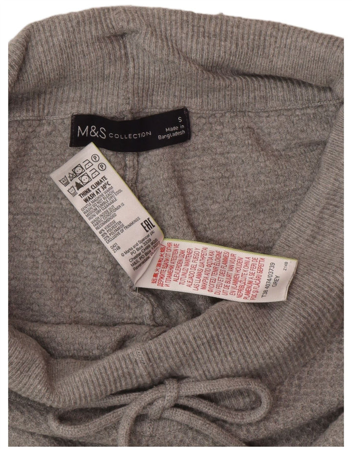 Pantaloni da tuta in maglia da donna Marks & Spencer Joggers UK 10 Small Grigio