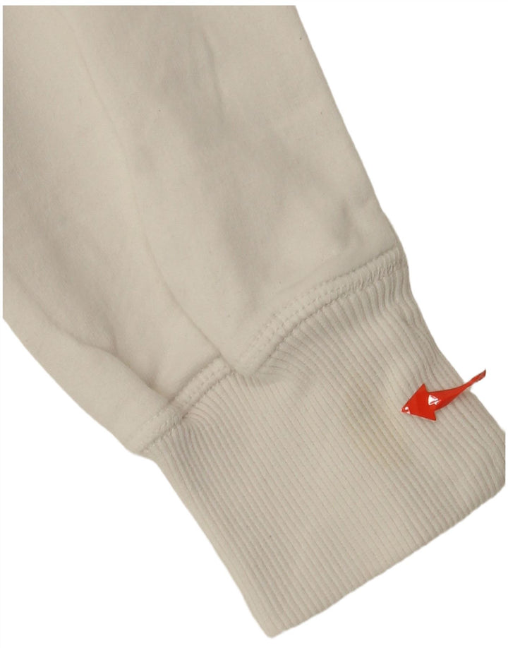 Maglione con cappuccio grafico da uomo Converse in cotone bianco medio