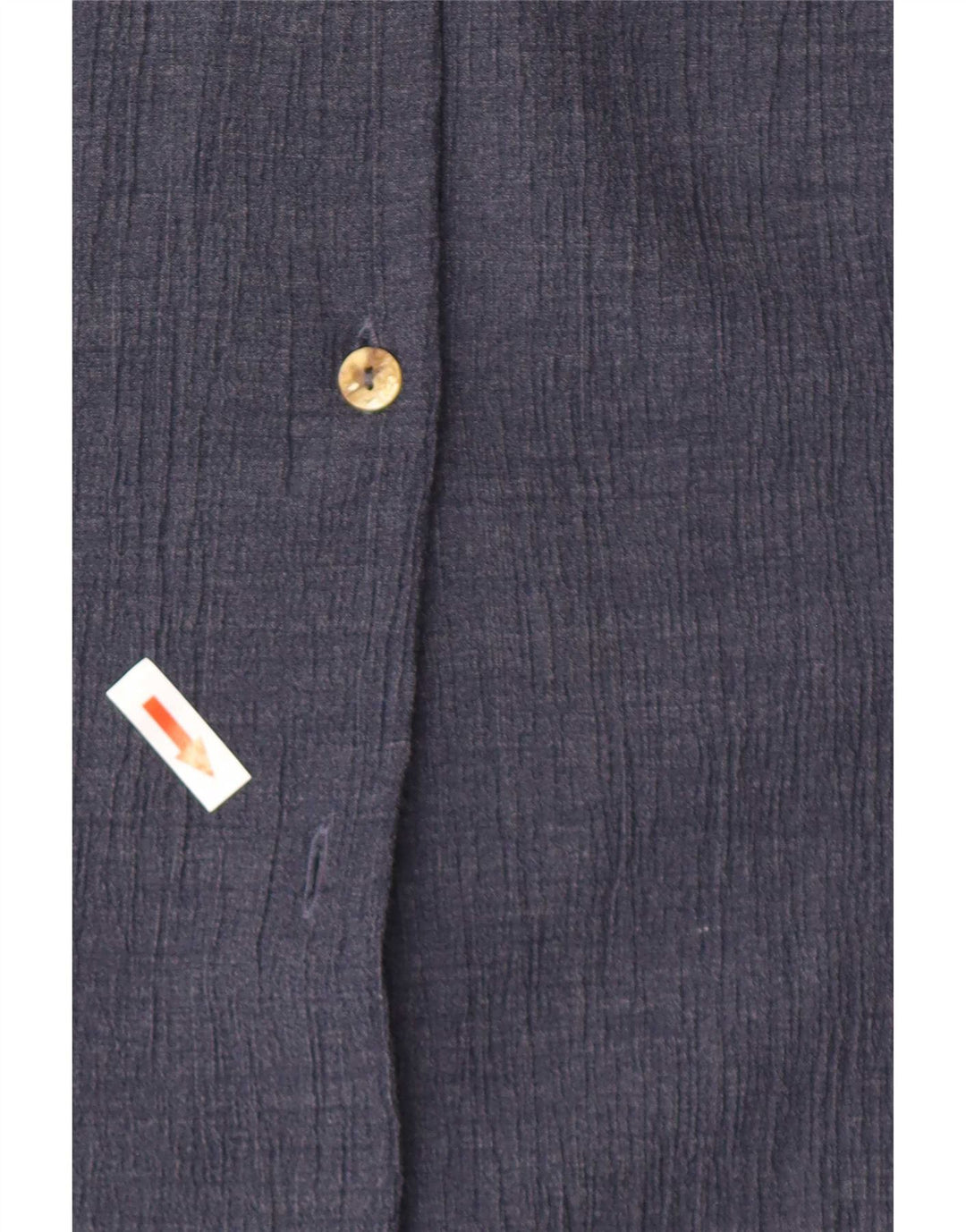 Camicia lunga da donna Benetton UK 16 Large Blu Navy Poliestere