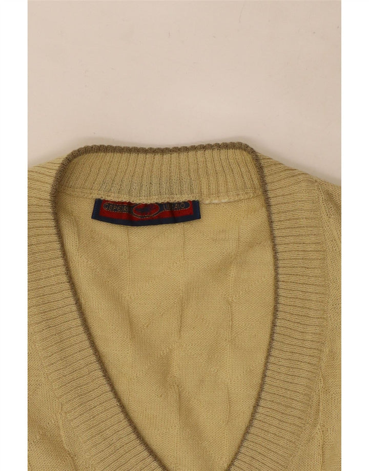 Canottiera vintage da uomo piccola beige