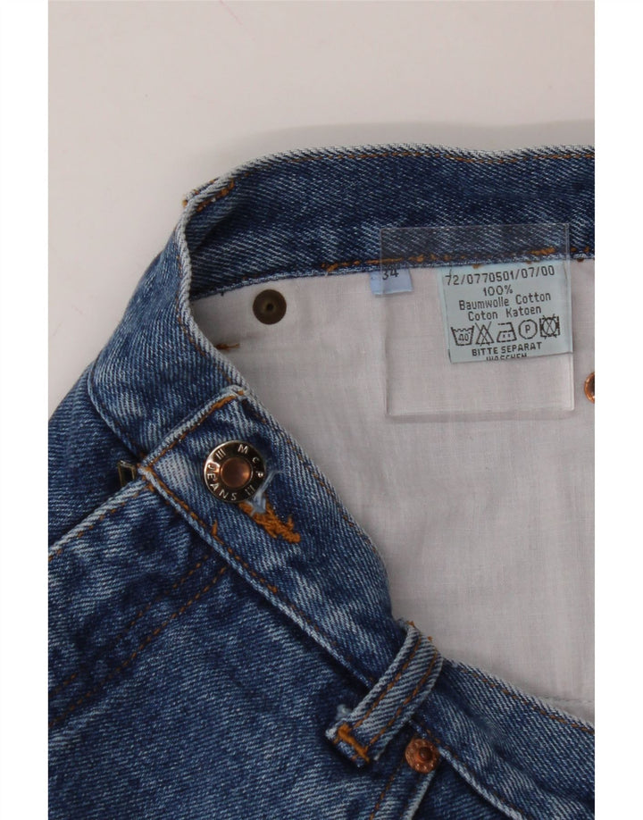 MC PANTHON Womens Denim Shorts W34 Large Blue Cotton Vintage Mc Panthon and Second-Hand Mc Panthon from Messina Hembry 
