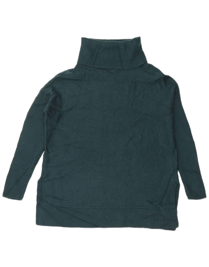 Maglione maglione oversize da donna Boden con collo alto UK 6 XS lana blu navy