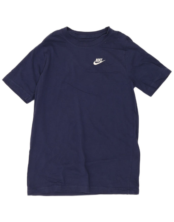 T-shirt Nike Ragazzo Top 13-14 anni XL Blu Navy Cotone