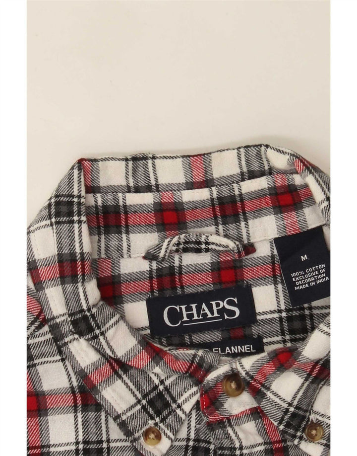Chaps Camicia da uomo in flanella di cotone a quadri multicolore medio