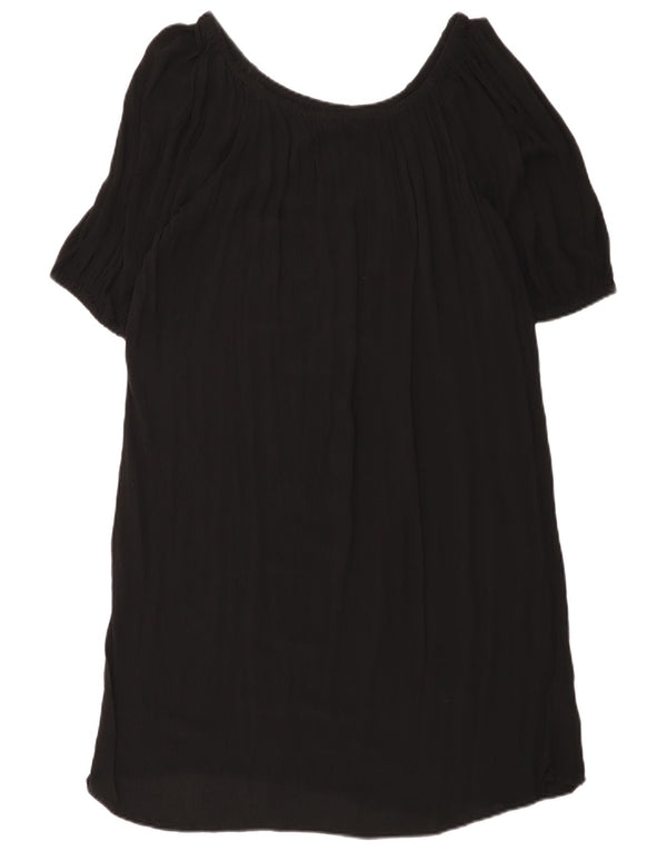 Abito a trapezio da donna Marks & Spencer UK 14 grande in viscosa nera