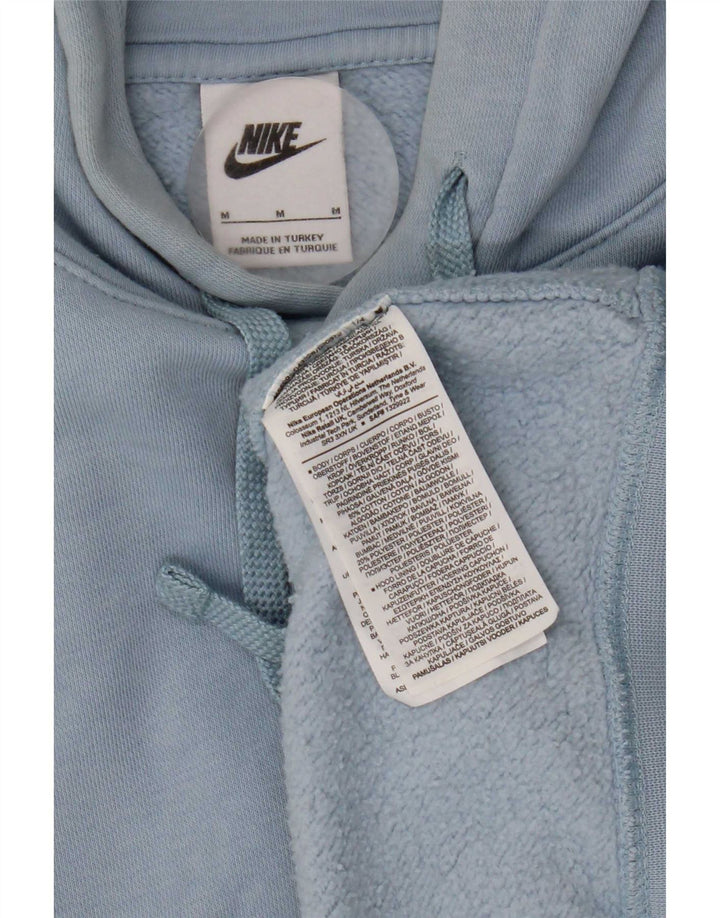 Felpa con cappuccio oversize da donna Nike UK 12 cotone blu medio