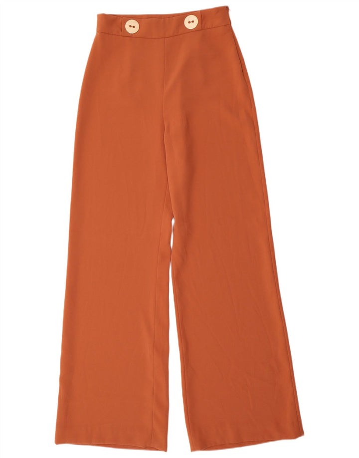 Pantaloni casual a gamba larga da donna Zara medi W28 L34 marroni