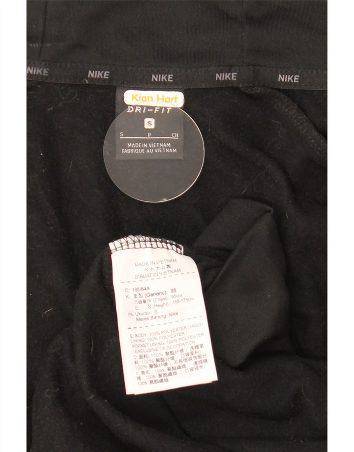 Felpa con cappuccio e zip Nike Dri Fit da uomo, piccola, in poliestere nero