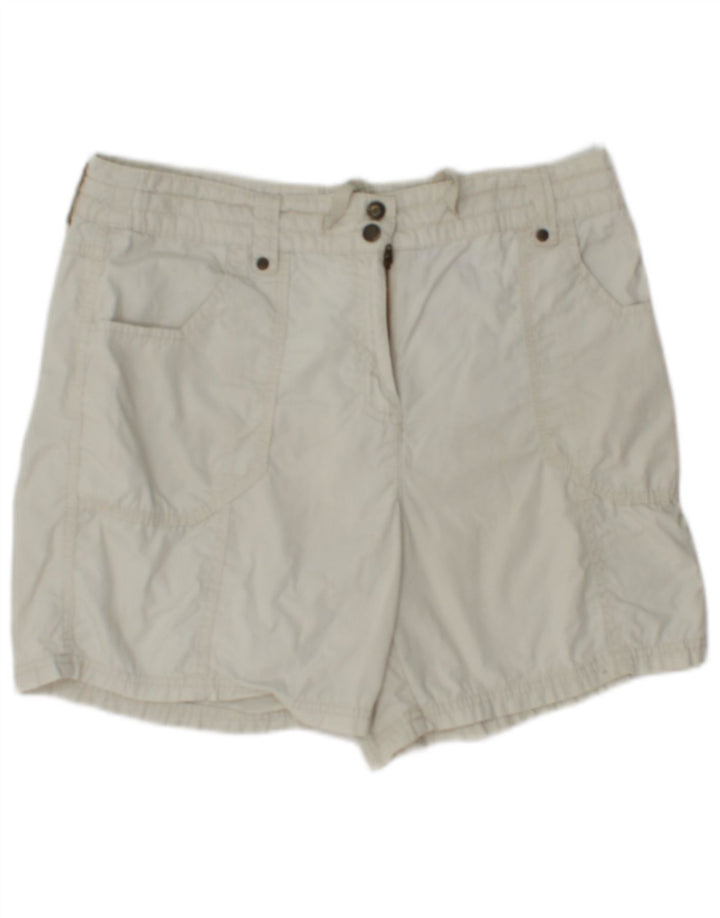 Pantaloncini cargo da donna Marks & Spencer UK 12 medi W30 cotone beige