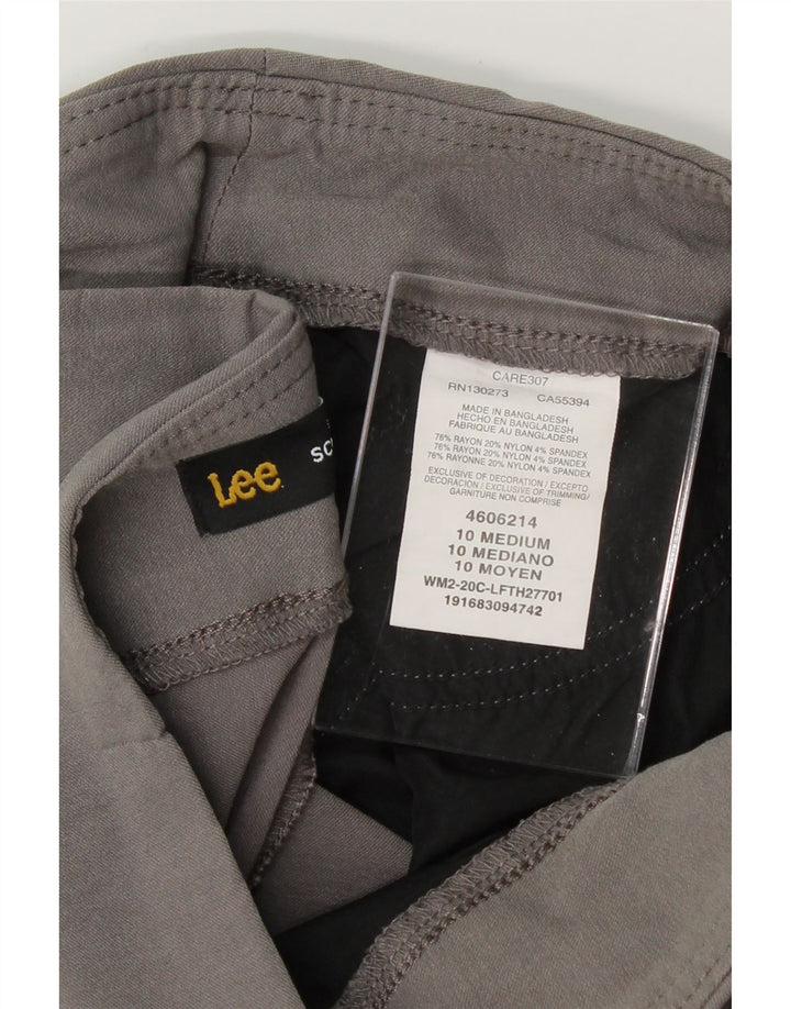 LEE Womens Bermuda Shorts US 10 Large W32  Grey Rayon Vintage Lee and Second-Hand Lee from Messina Hembry 