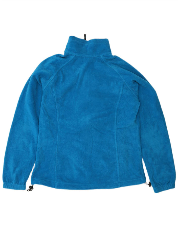 COLUMBIA Womens Fleece Jacket UK 16 Large Blue Polyester