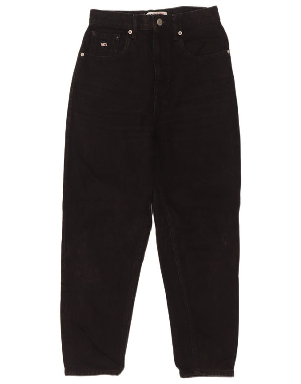 Jeans affusolati corti da donna Tommy Hilfiger W25 L25 neri
