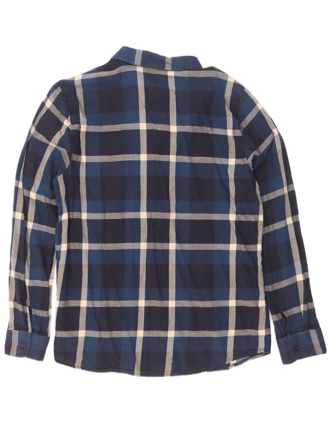 Camicia da uomo in flanella Volcom, cotone a quadri blu navy medio
