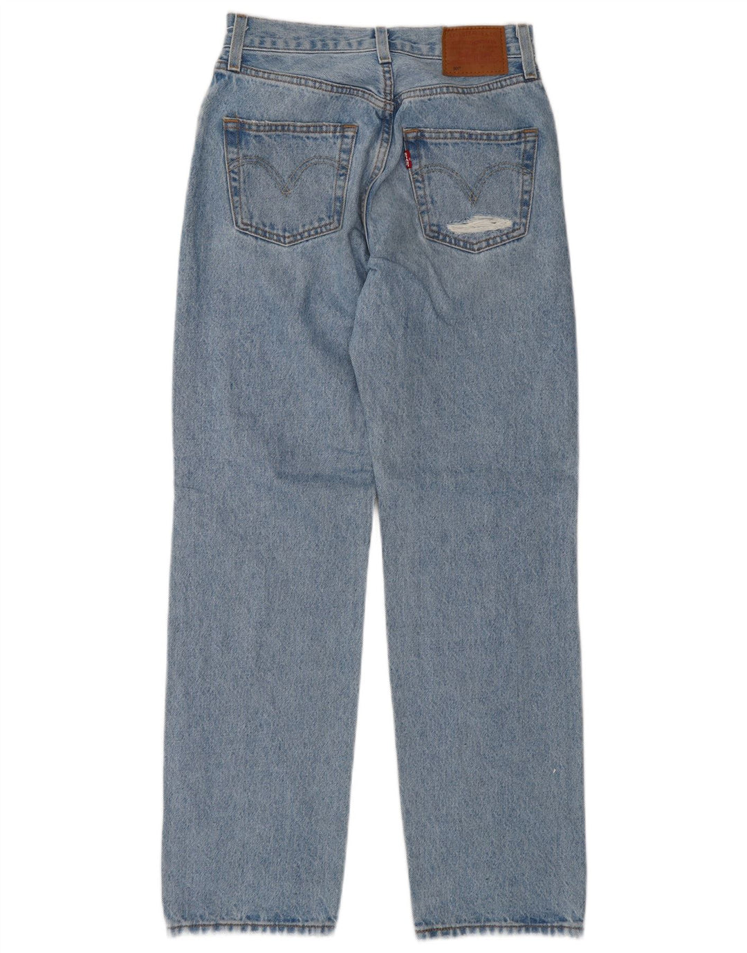 Jeans dritti effetto vissuto Levi's 501 da donna W23 L30 in cotone blu