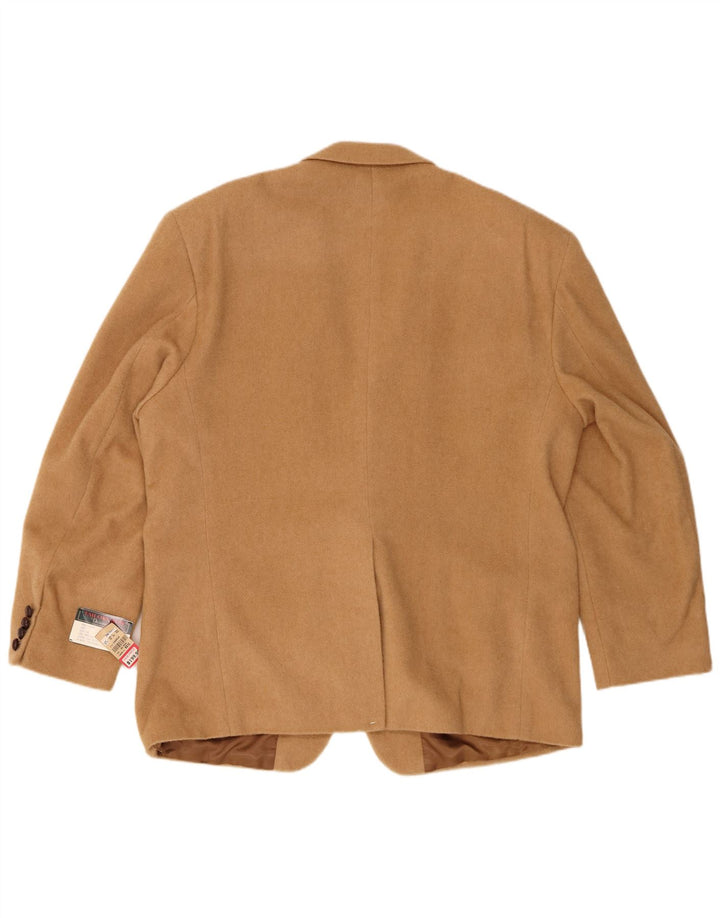 Giacca blazer a 2 bottoni da uomo Deansgate UK 46 3XL Cammello beige