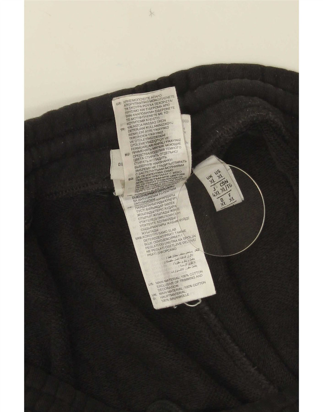 Pantaloncini sportivi da uomo Adidas XL in cotone nero