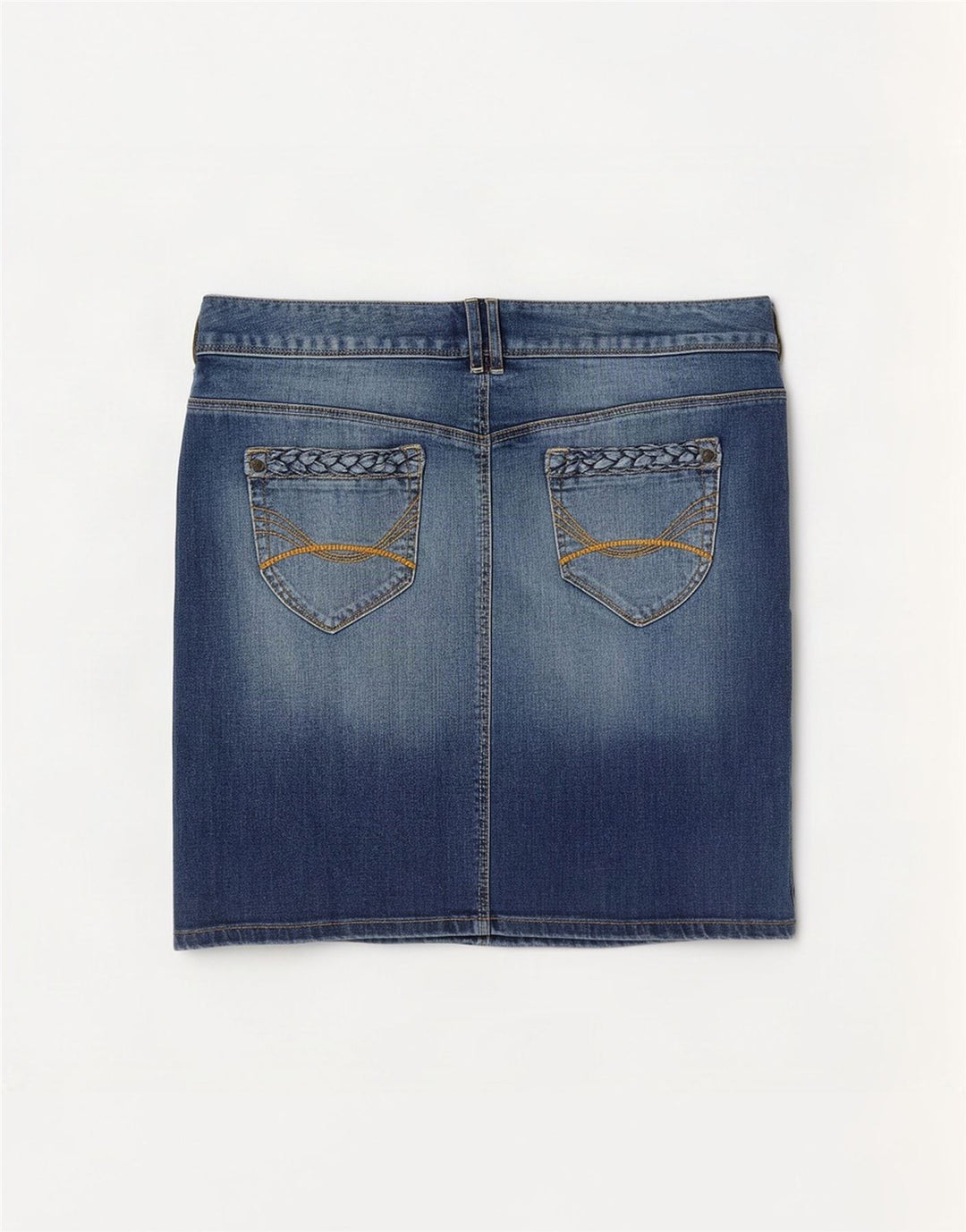 Mini gonna di jeans da donna Tom Tailor EU 40 media W34 cotone blu