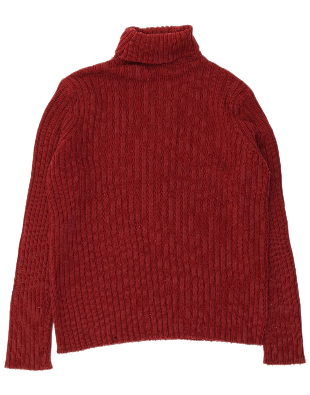 Maglione maglione da uomo a collo alto Benetton piccolo bordeaux