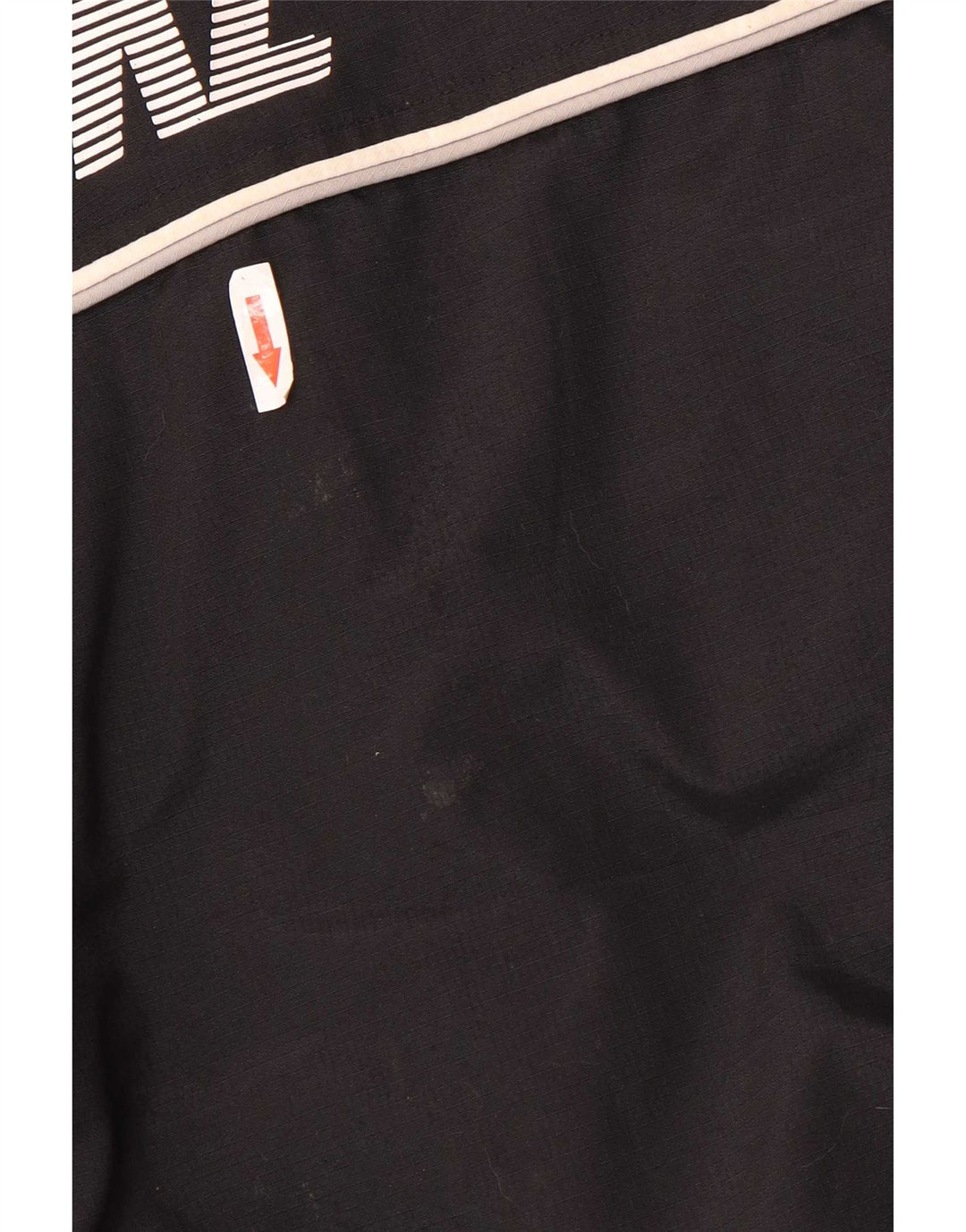 Giacca a vento con cappuccio grafica Nike da uomo UK 42/44 grande poliestere nero
