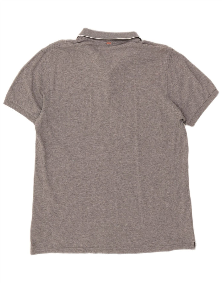Polo da uomo SUN68 XL in cotone screziato grigio