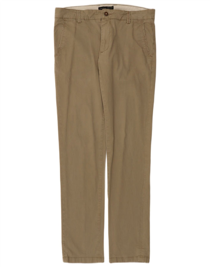 Pantaloni chino slim da uomo Zara EU 40 medio W31 L34 kaki