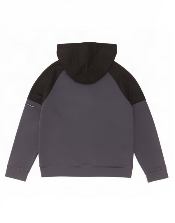 Maglione con cappuccio e zip per ragazzi Under Armour 9-10 anni medio blu navy