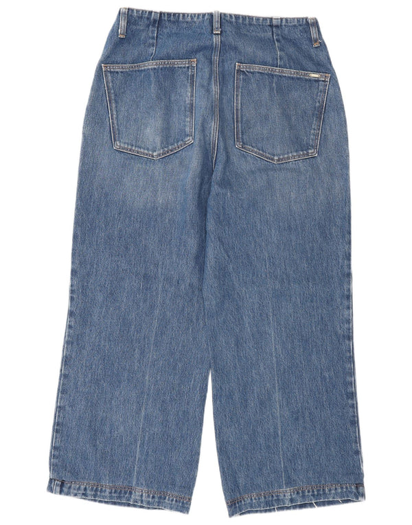 Jeans a gamba larga da donna Massimo Dutti W30 L26 Blu