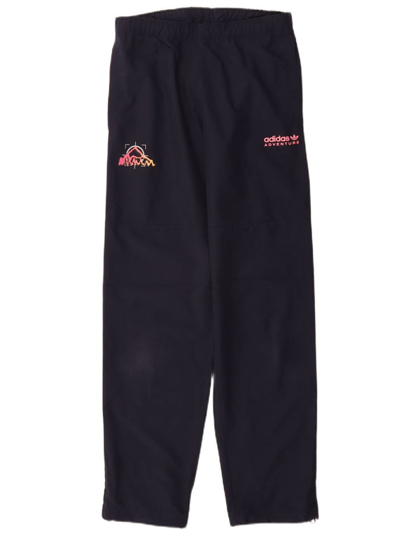 Pantaloni da tuta con grafica Adidas Heritage da donna UK 6 XS Blu navy