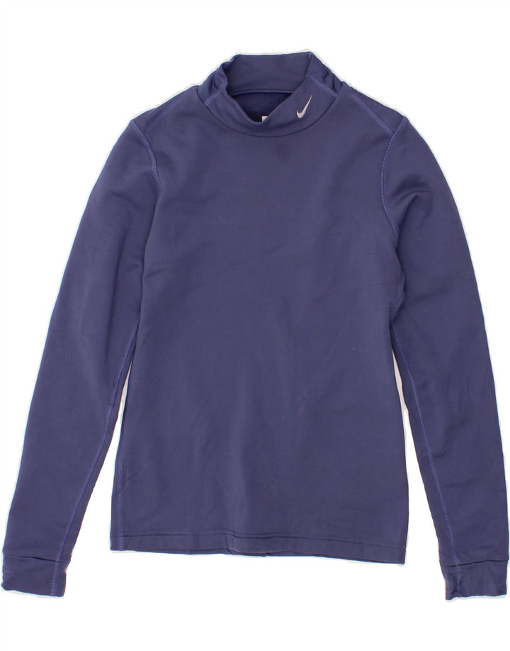 NIKE Womens Top Long Sleeve US 4/6 Small Purple Polyester Vintage Nike and Second-Hand Nike from Messina Hembry 