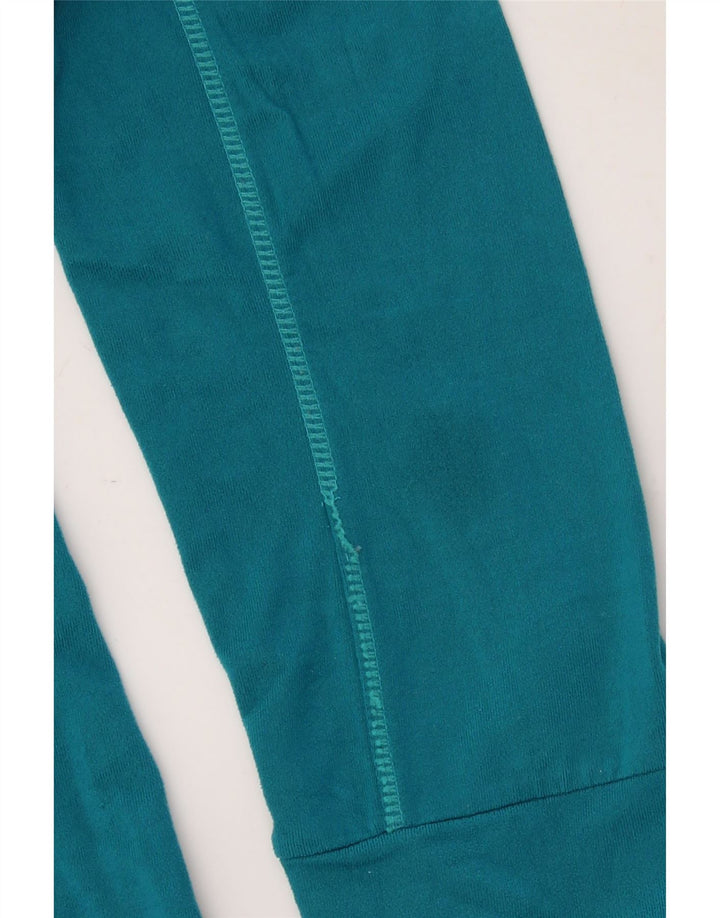REEBOK Womens Zip Neck Pullover Tracksuit Top UK 16 Large Turquoise Vintage Reebok and Second-Hand Reebok from Messina Hembry 