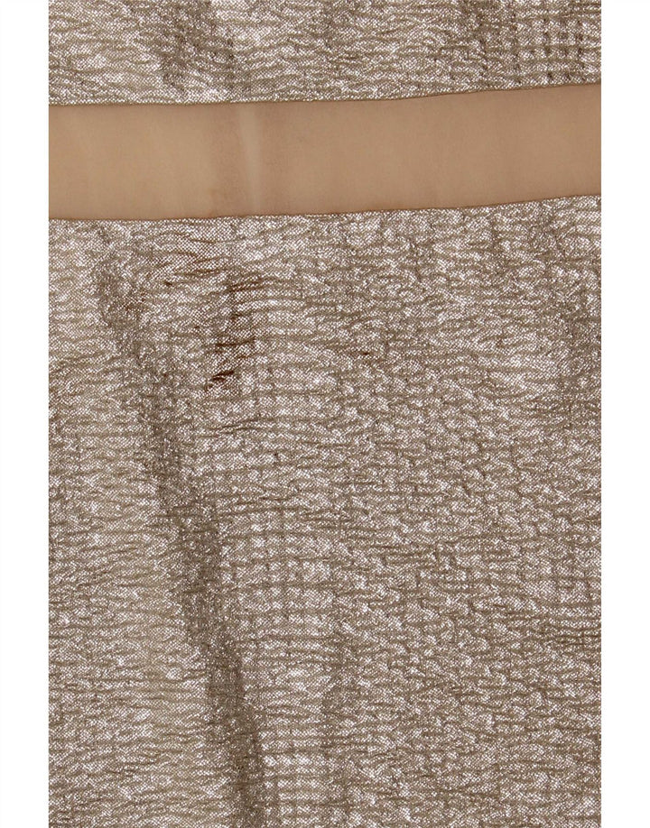 Abito tubino da donna Oasis UK 12 Poliestere Chevron argento medio